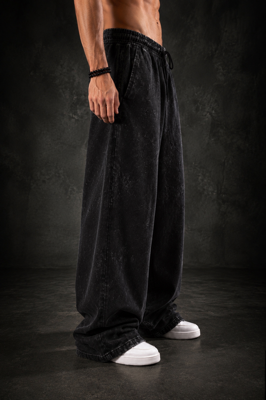 Kiritsu Black Washed Trouser