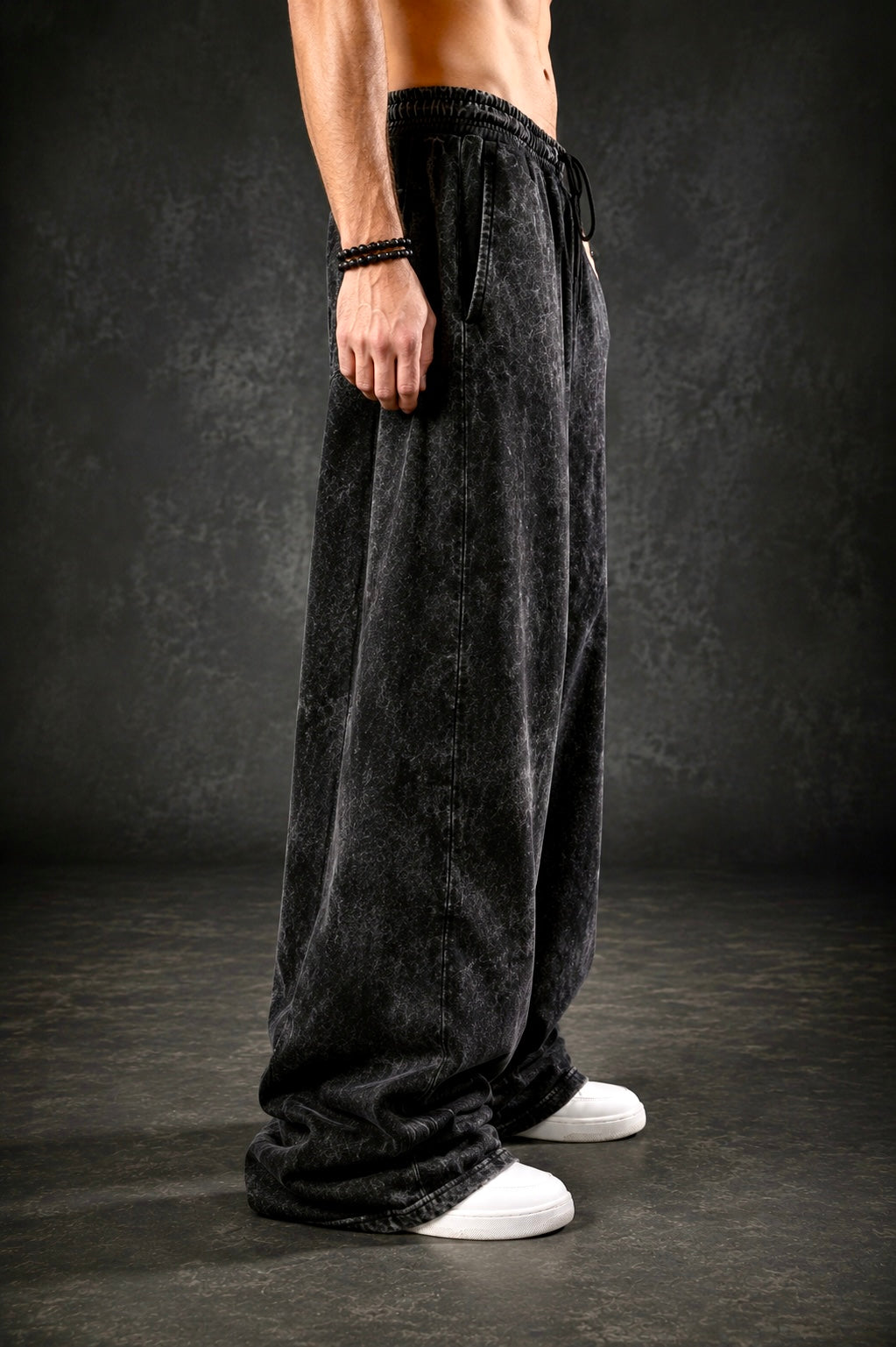 Kiritsu Black Washed Trouser
