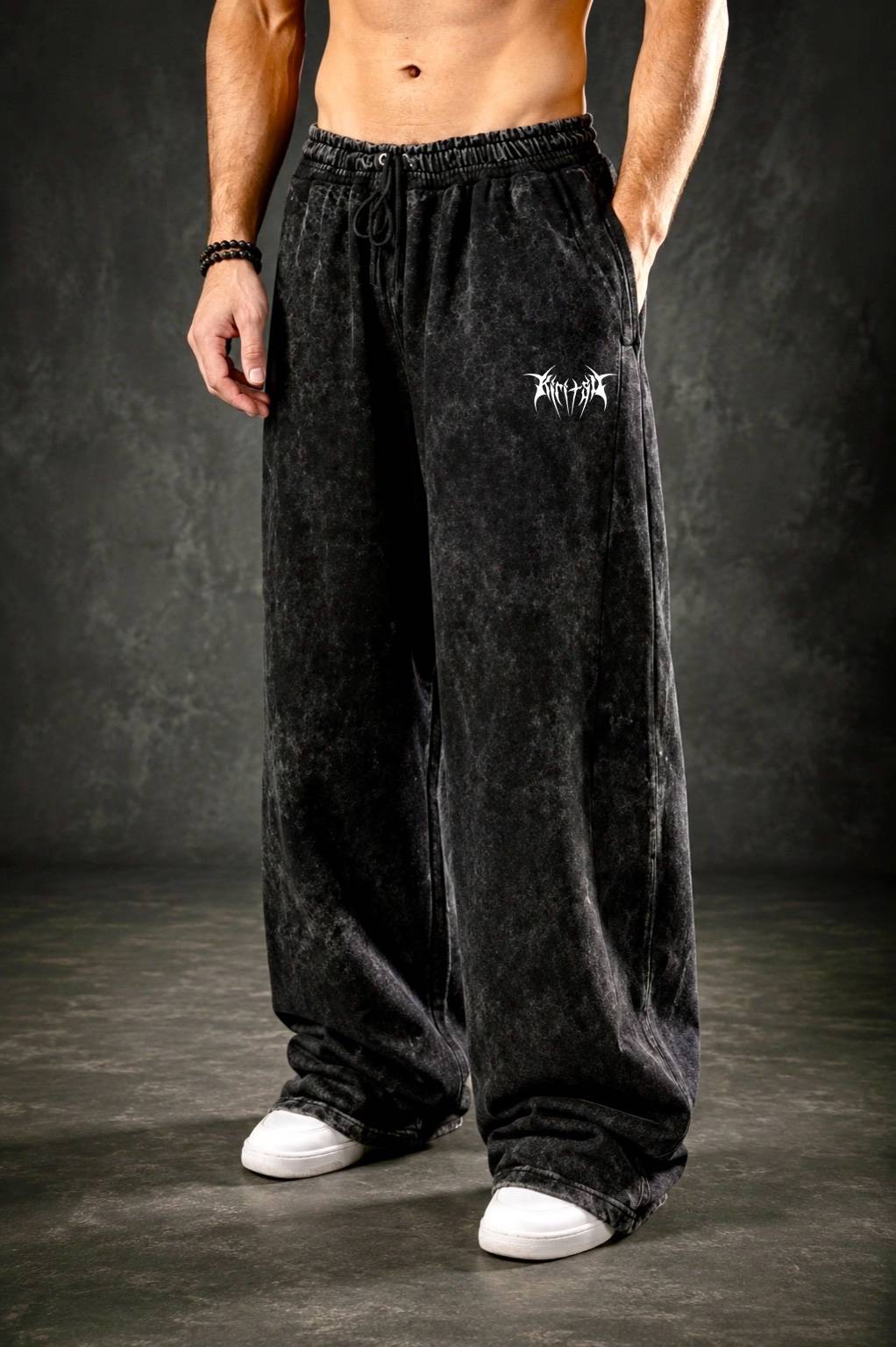 Kiritsu Black Washed Trouser